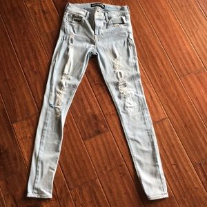 Express Skinny Ripped Jeans